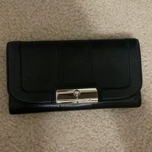 Black Leather Coach Wallet